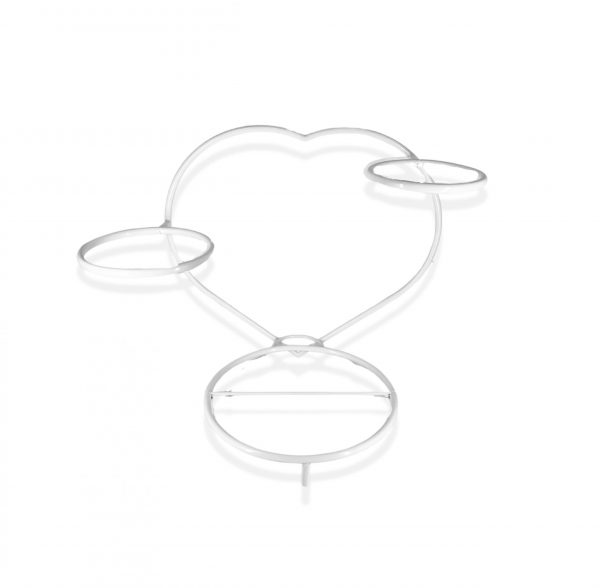 PEDESTAL CORAZON 3 CIRCULOS M