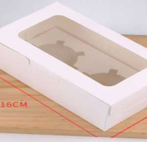CAJA CUPCAKE X2 BLANCOX10