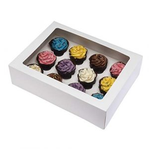 CAJA CUPCAKE X12 BLA PAQ 10.