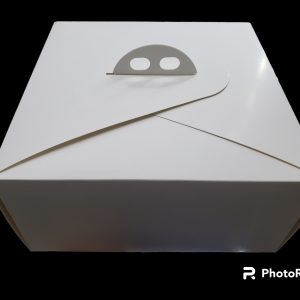 CAJA TORTA 30X15CM LONCHERA BLANCA IMPORT