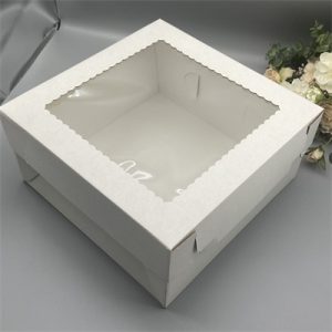 CAJA TORTA CON VENTANA 30X30X10