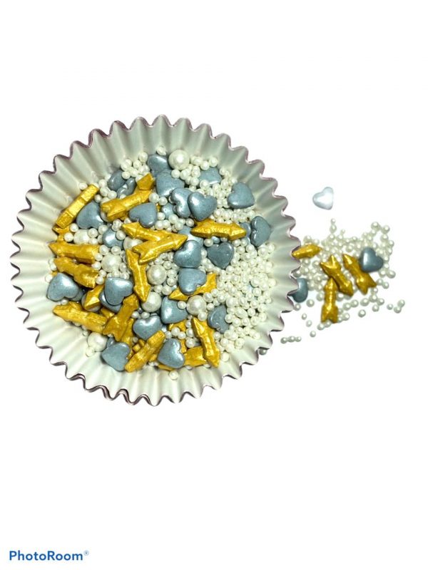 GRAGEA MIX CORAZON PLA Y FLECHA 250G