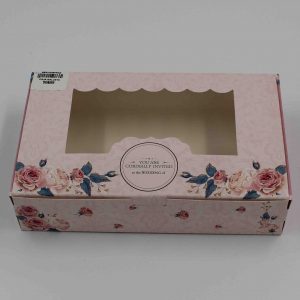 CAJA GALLETA ROSADA 21,5X13,5X5CM