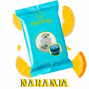 FONDANT SABOR NARANJA X 12 UNIDADES