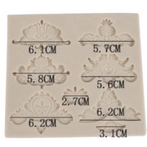 MOLDE SILICON 020 SELLOS ARABESCO 13X12CM