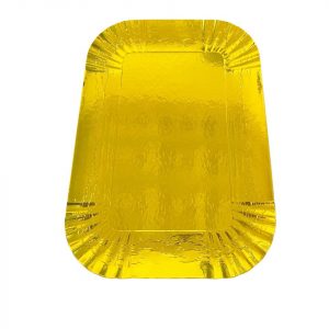 BASE PLATO DORADA RECTANGULAR 32X23CM