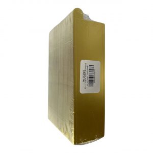BASE RECTANGULAR DORADA 13X4CM PAQX100