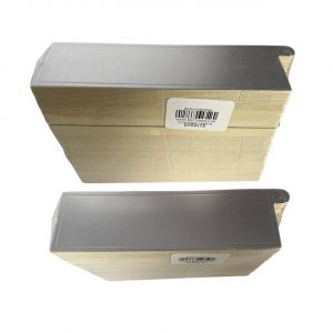 BASE RECTANGULAR PLATEADA 13X4CM PAQX100