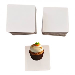 BASE BLANCA 7.8CM CUADRADA PAQX50