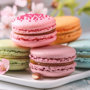 MACARRON DE ALMENDRA ROSADO 120 TAPAS
