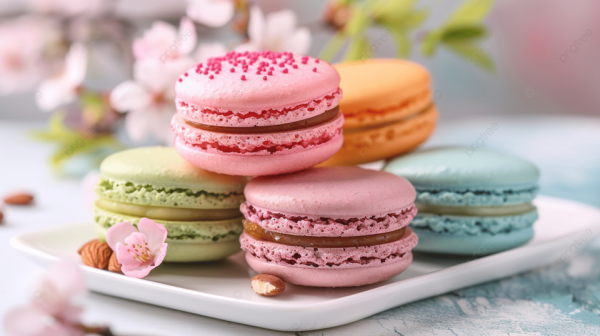 MACARRON DE ALMENDRA ROSADO 120 TAPAS