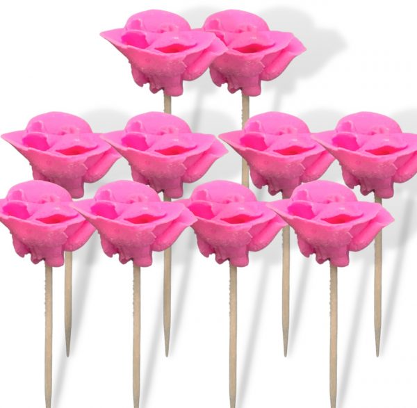 FLOR PALILLO ROSADO X12