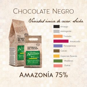 CHOCOLATE NEGR 75% 2.5K.