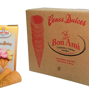 CONO PARA HELADO 30PAQ DE 12UNID