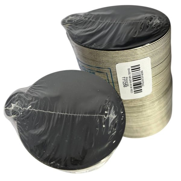 BASE NEGRA 8CM RED PAQX100