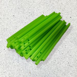 PALOS DE CHUP VERDE LIMON 9CM