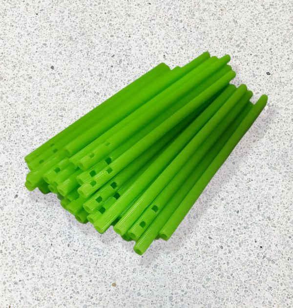 PALOS DE CHUP VERDE LIMON 9CM