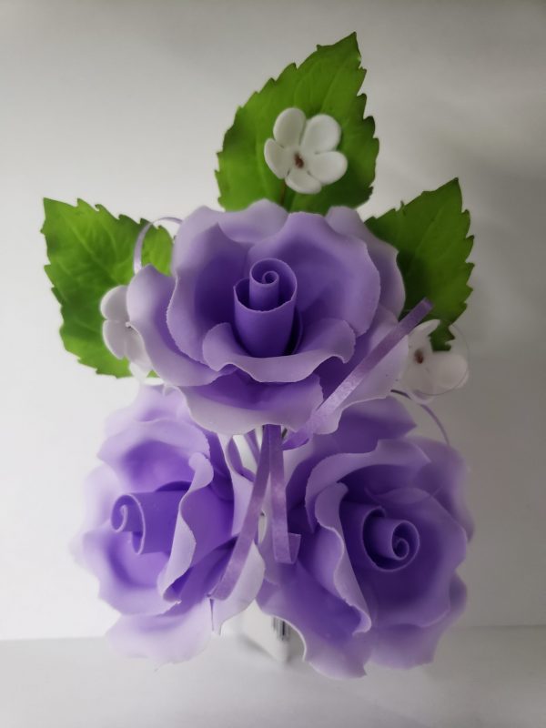 3 HOJAS RAMO LARGO MORADO