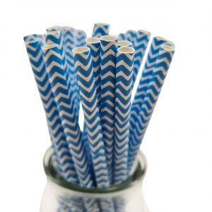 PALOS CAKEPOP ZICZAC AZUL APROX 90UNID