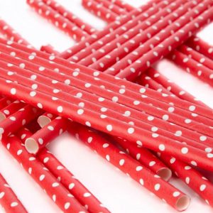 PALOS CAKEPOPS ROJO PUNTOS BLANCOS APROX 90UNID