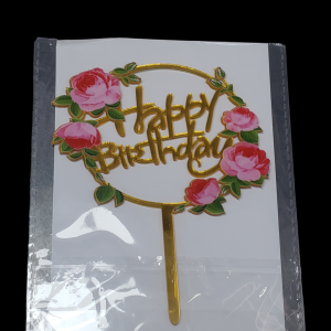 TOPPER IMPORTADO HBD ACRILICO