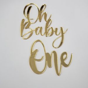 TOPPER ACRILICO OH BABY Y ONE