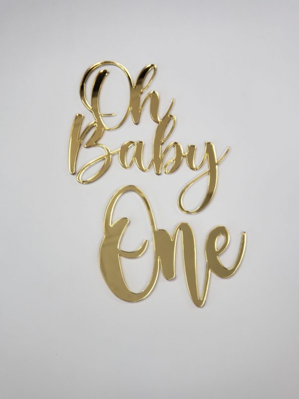 TOPPER ACRILICO OH BABY Y ONE