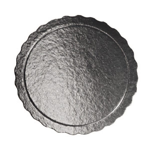BASE PLATEADA 30CM REDONDA