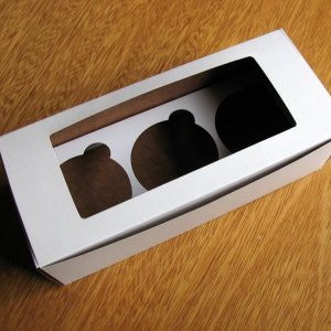 CAJA CUPCAKE X3 BLANCO