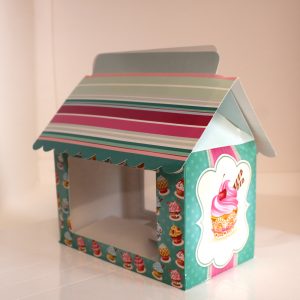 CAJA CUPCAKE X2 CASITA PAQ X10