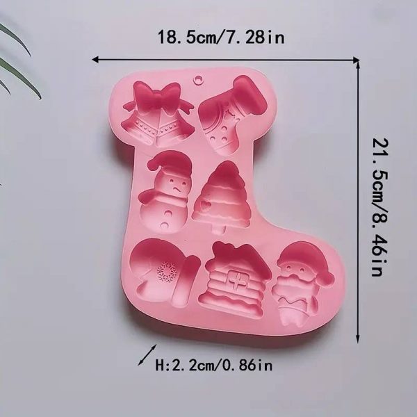 MOLDE SILICON 607 NAVIDAD BOTA