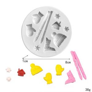 MOLDE SILICON 155 FIGURAS MINI NAVIDEÑAS