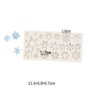 MOLDE SILICON 160 NAVIDAD COPOS DE NIEVE
