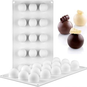 MOLDE SILICONA 344 MINI SEMI ESFERA