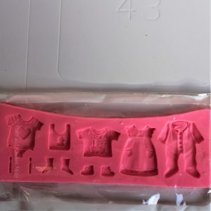 MOLDE SILICONA 363 ROPA BEBE