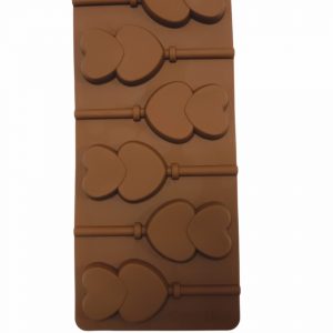 MOLDE SILICON 501 PALETA 2 CORAZONES