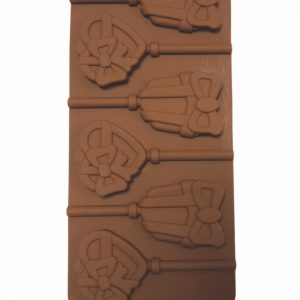 MOLDE SILICON 504 PALETA CORAZON CON LAZO