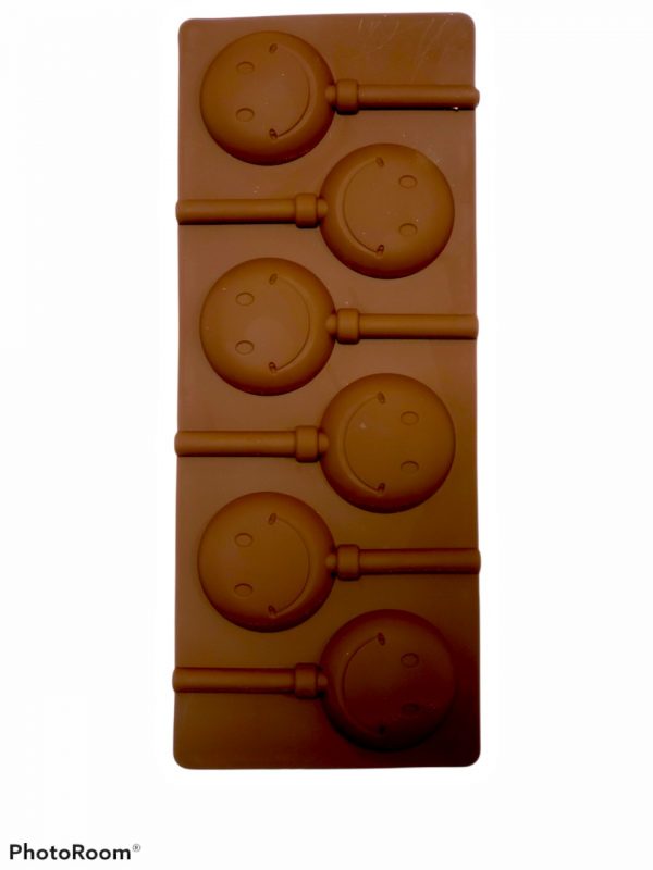 MOLDE SILICONA 535 PALETA CARITA FELIZ