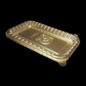 BASE PLASTICA DORADA RECTANGULAR X12