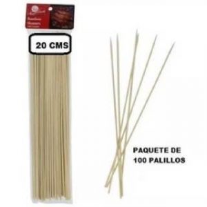 PALOS BAMBU 20 CM 100 UND