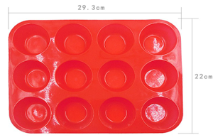 MOLDE SILICON CUPCAKE X 12