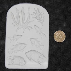 MOLDE SILICONA 669 (767) ALGAS Y PECES