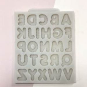 MOLDE SILICON 101 ABECEDARIO TEXTURA TEJIDO 9.7X11.4CM