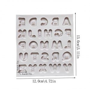MOLDE SILICON 102 ABECEDARIO BOTON