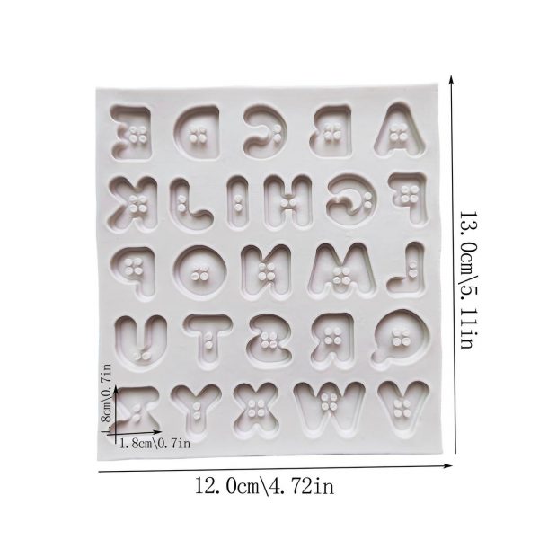 MOLDE SILICON 102 ABECEDARIO BOTON