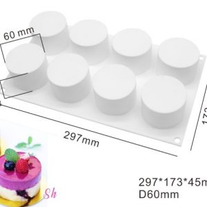 MOLDE SILICON 5735 MINI TORTA X8
