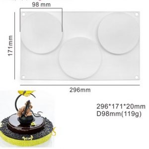 MOLDE SILICON 736 SEMIFRIO PLATO X3