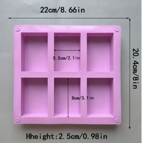 MOLDE SILICONA 5790 RECTANGULOS