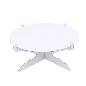 PEDESTAL CARTON PLATEADO X1