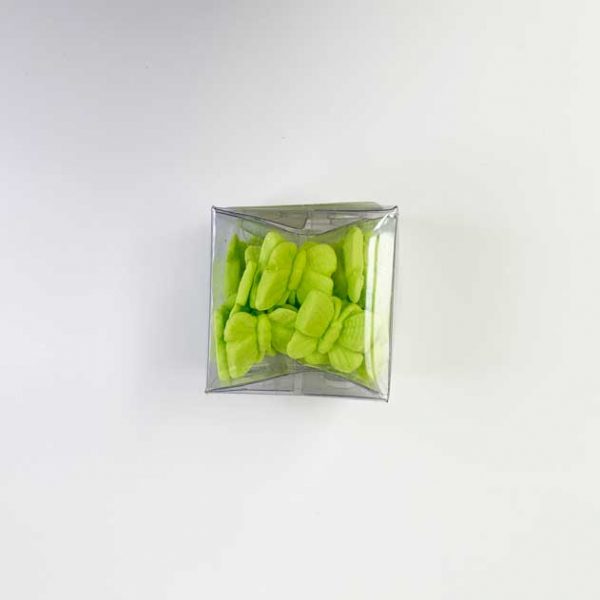 CAJA PASTILLAJE MARIPOSA VERDE LIMON